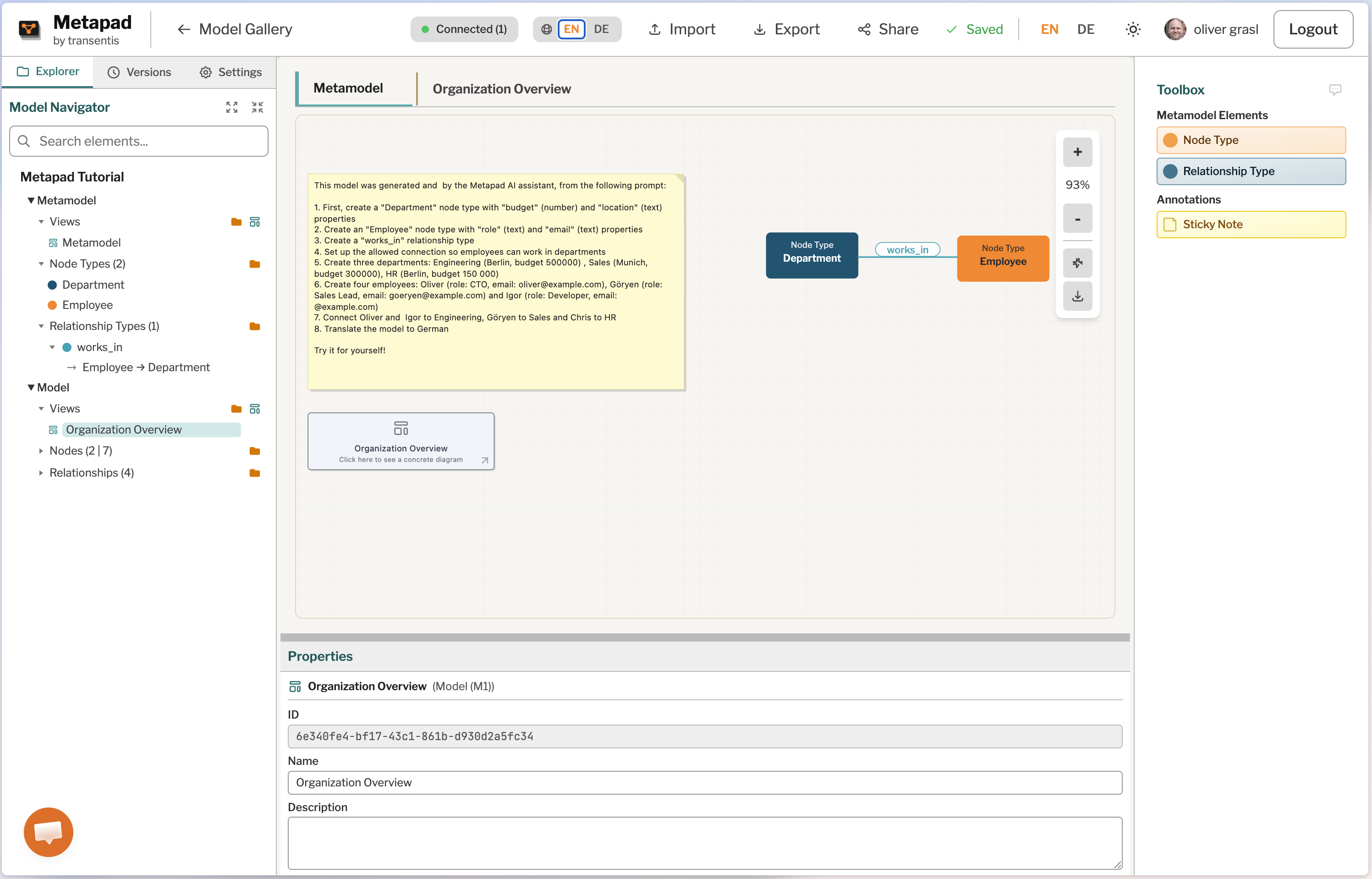 Accessible Semantic Modeling