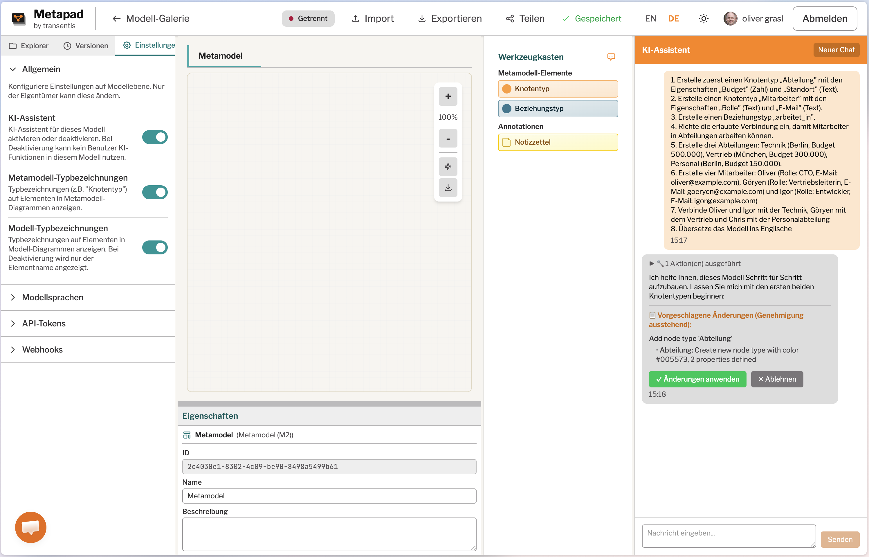 KI-gestützter Assistent
