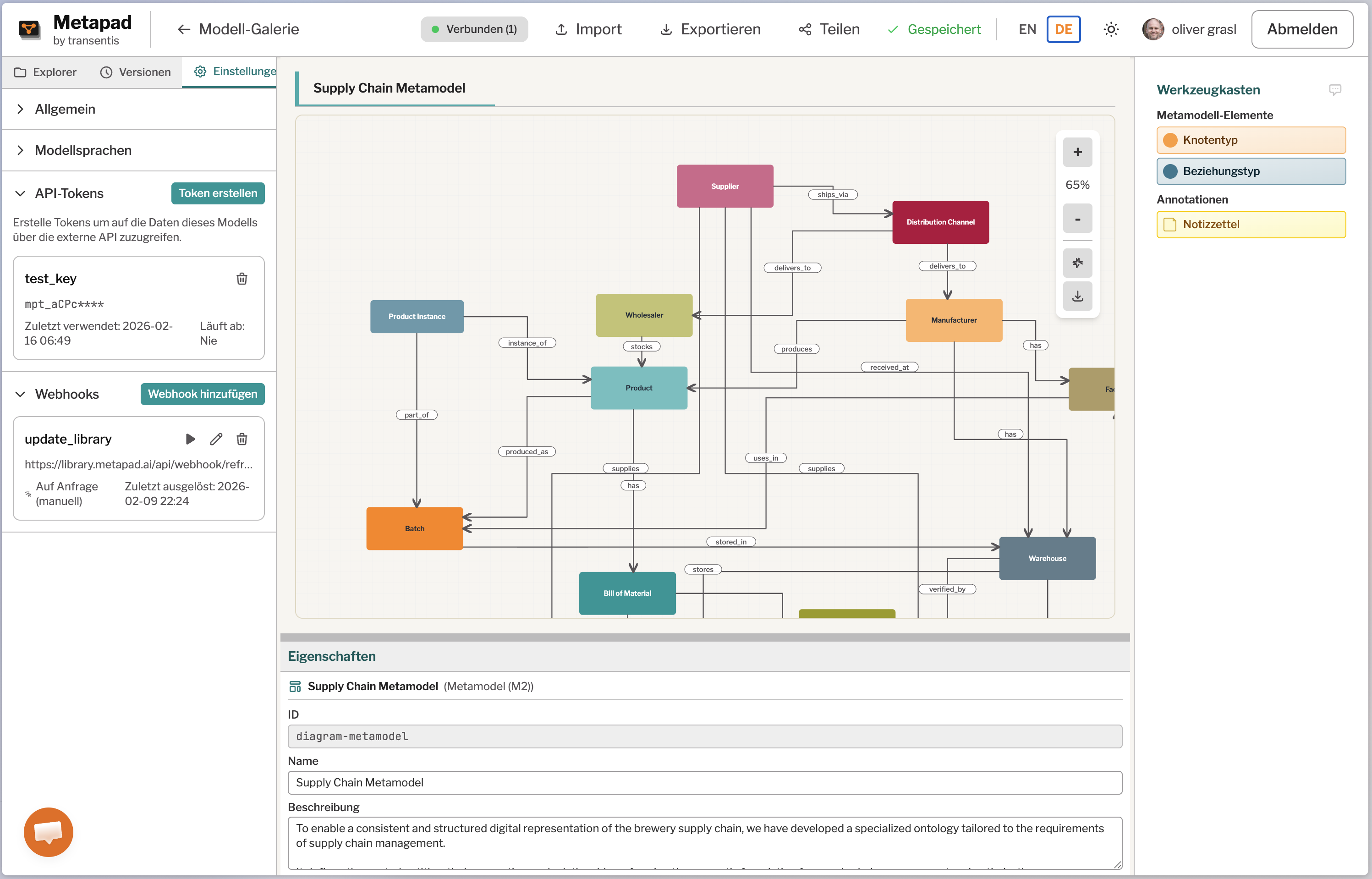 API-Zugang und Webhooks